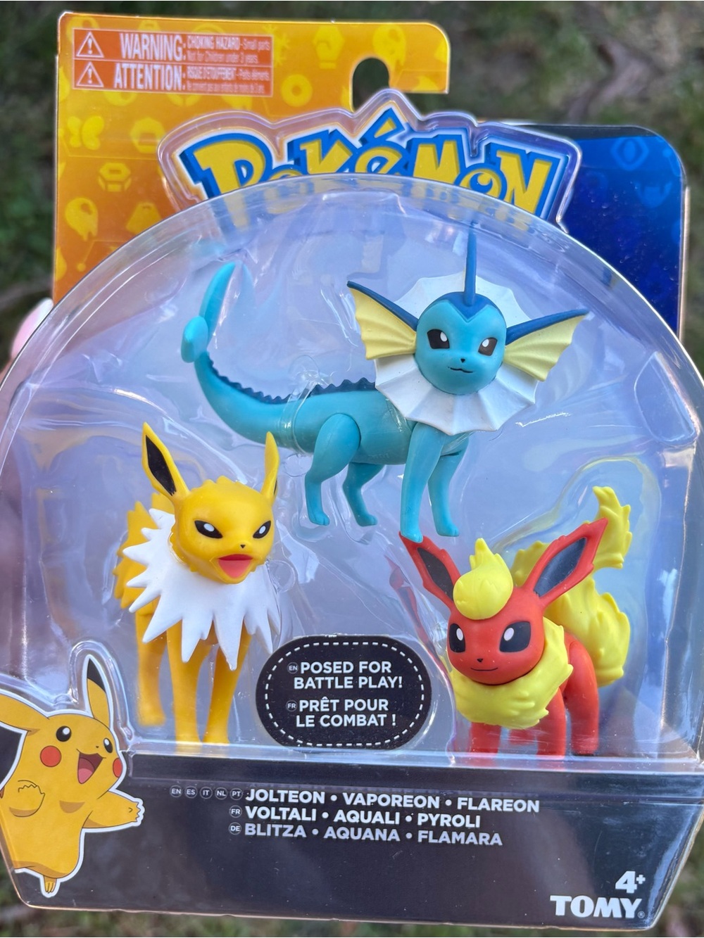 Pokémon TOMY Eeveelution Figure Set Vaporeon Jolteon Flareon Sealed